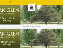 Tablet Screenshot of golfoakglen.com